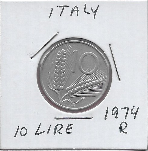 Italia lire 1974r aratro - italia,