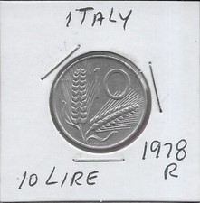 ITALIA 10 LIRE 1978R ARATRO