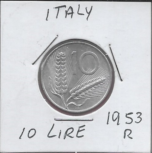 Italia lire 1953r - lire, aratro