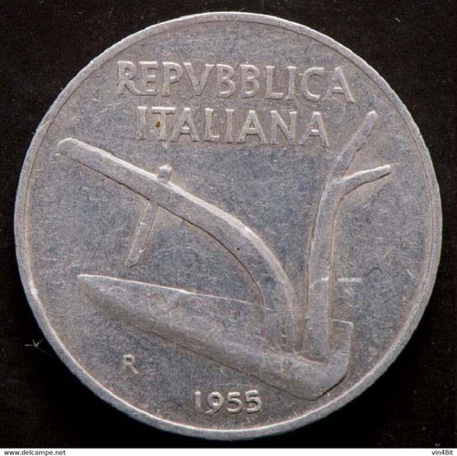 1955 italia moneta - italia,