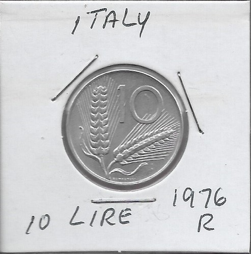 Italia lire 1976r - italia, aratro