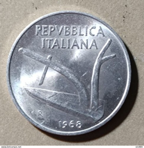 1968 italia moneta - ,