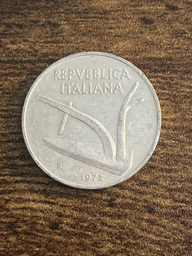 Moneta reale italia dieci - moneta,