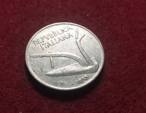 Moneta italia lire 1955 - moneta, 10