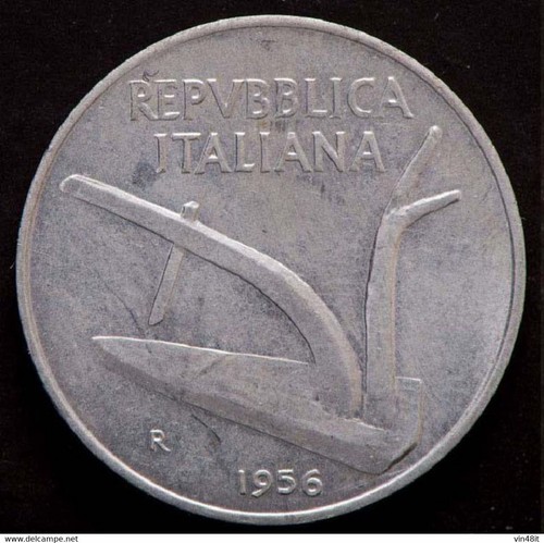 1956 italia moneta - italia,