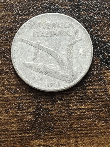 1951 italia lire alluminio - italia,