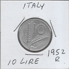 ITALIA 10 LIRE 1952R ARATRO