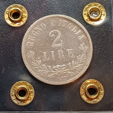 moneta argento 2 Lire  Valore